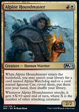 Alpiner Hundeführer M21-215 Uncommon Excellent Englisch Foil