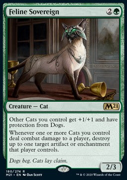 Katzenherrscher M21-180 Rare Good Englisch Foil