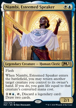 Niambi, angesehene Rednerin M21-222 Rare Near Mint Deutsch