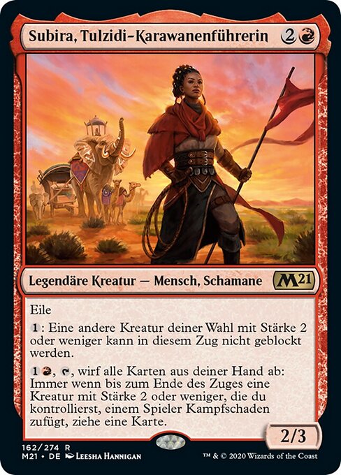Subira, Tulzidi-Karawanenführerin M21-162 Rare Near Mint Deutsch