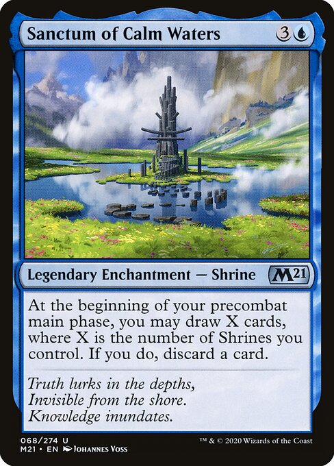 Sanctum of Calm Waters M21-68 Uncommon Near Mint Englisch