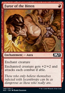Raserei der Gebissenen M21-145 Common Excellent Englisch Foil