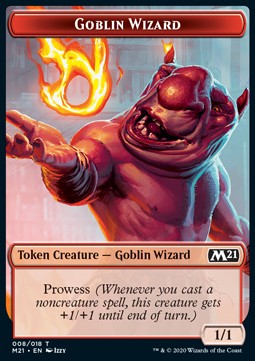 Goblin Wizard Token (R 1/1) // Knight Token (W 2/2 Vigilance) XM21-T 08/04 Token Excellent Englisch Foil