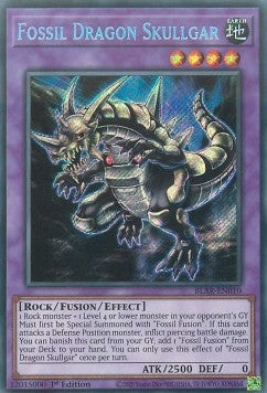 Fossildrache Schädelgar BLAR-010 Secret Rare Excellent Deutsch 1. Auflage