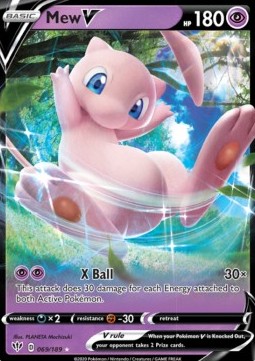 Mew V DAA-69 Ultra Rare Light Played Deutsch