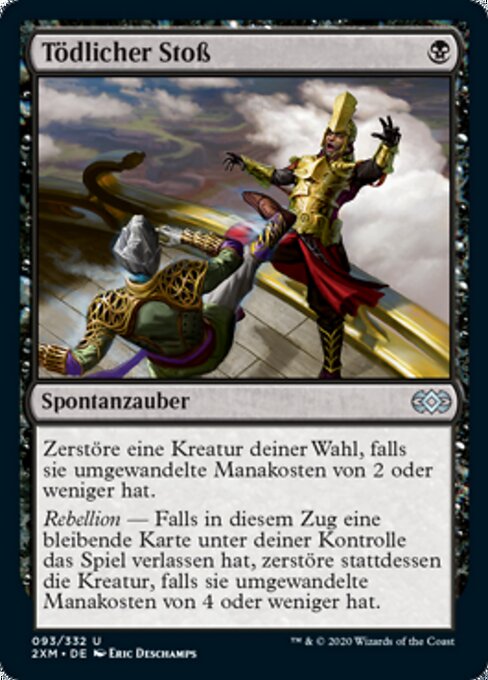 Tödlicher Stoß 2XM-93 Uncommon Excellent Deutsch
