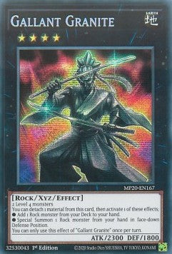 Tapferer Granit MP20-167 Secret Rare Near Mint Deutsch 1. Auflage