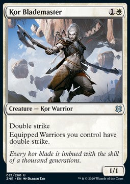 Kor-Klingenmeisterin ZNR-21 Uncommon Excellent Englisch Foil