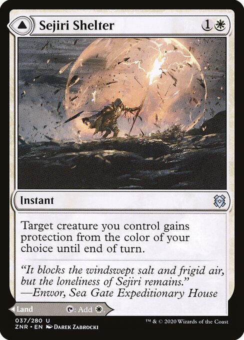 Sejiri Shelter // Sejiri Glacier ZNR-37 Uncommon Excellent Englisch Foil