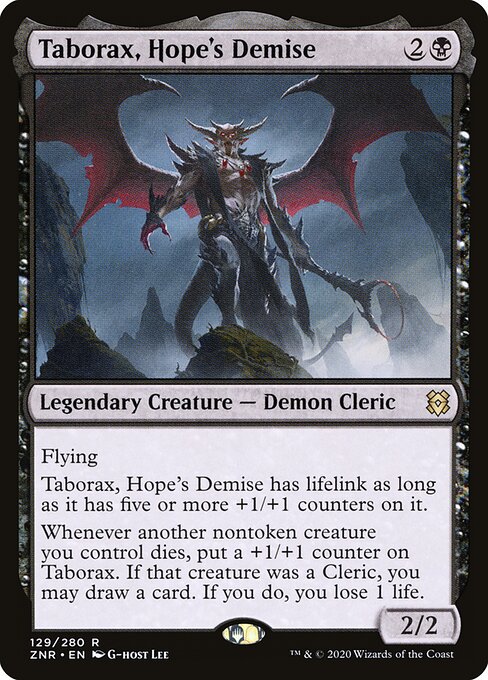 Taborax, Hope's Demise ZNR-129 Rare Near Mint Englisch