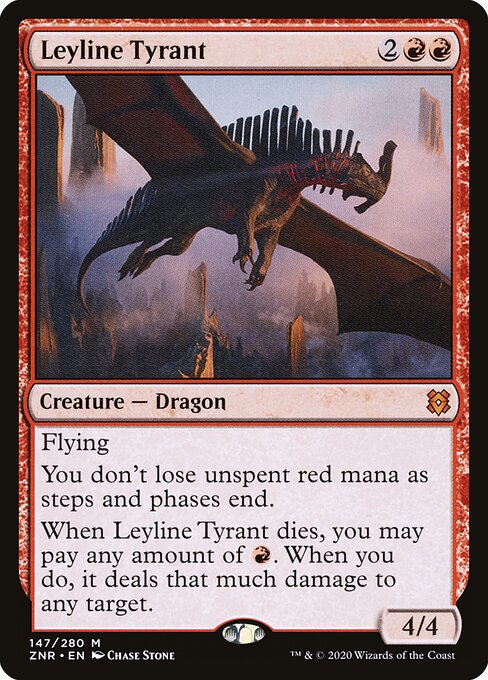 Leyline Tyrant ZNR-147 Mythic Excellent Englisch