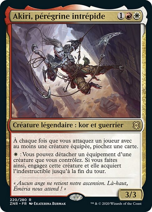 Akiri, Fearless Voyager ZNR-220 Rare Near Mint Französisch