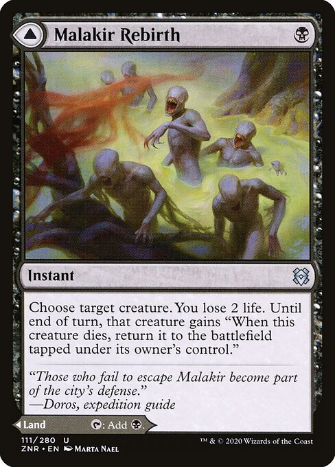 Malakir Rebirth // Malakir Mire ZNR-111 Uncommon Near Mint Englisch