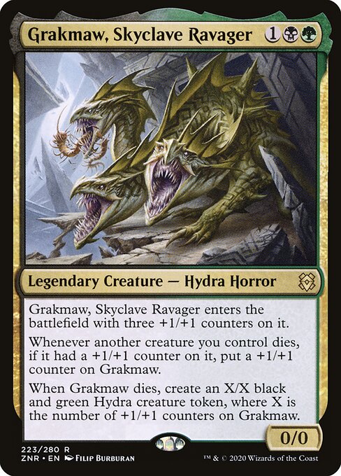 Grakmaw, Skyclave Ravager ZNR-223 Rare Excellent Englisch