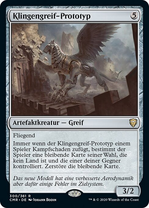 Klingengreif-Prototyp CMR-300 Rare Near Mint Deutsch Foil
