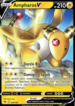 Ampharos V VIV-49 Ultra Rare Near Mint Englisch
