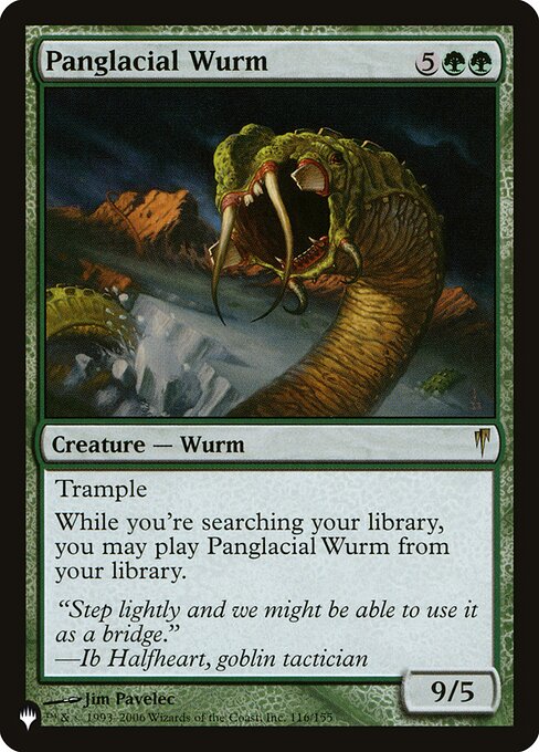 Gletscherüberspannender Wurm ZNL-116 Rare Excellent Englisch