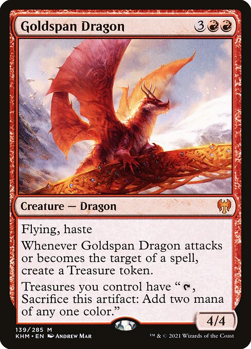 Goldspan Dragon KHM-139 Mythic Near Mint Englisch
