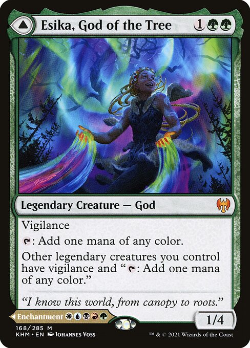 Esika, God of the Tree // The Prismatic Bridge KHM-168 Mythic Good Englisch Foil