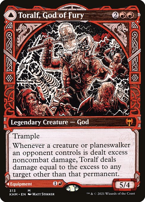 Toralf, Gott des Zorns // Toralfs Hammer XKHM-313 Mythic Excellent Englisch