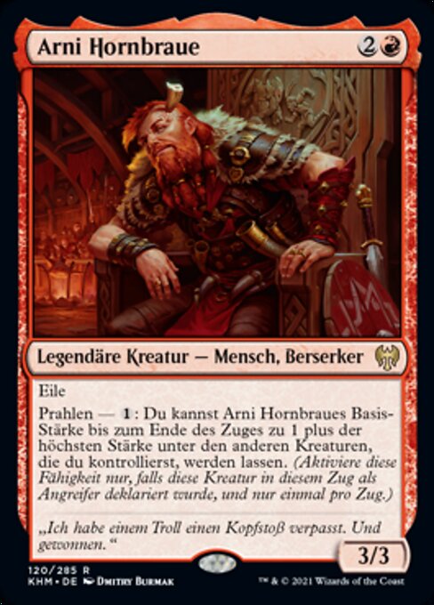 Arni Hornbraue KHM-120 Rare Near Mint Deutsch