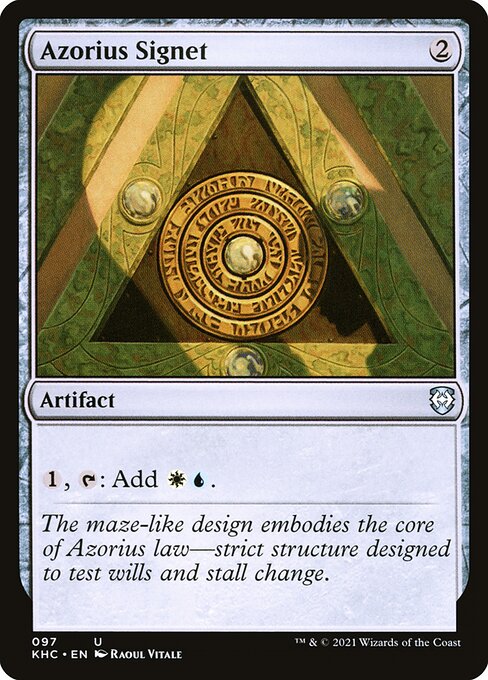 Azorius Signet KHC-97 Uncommon Excellent Englisch