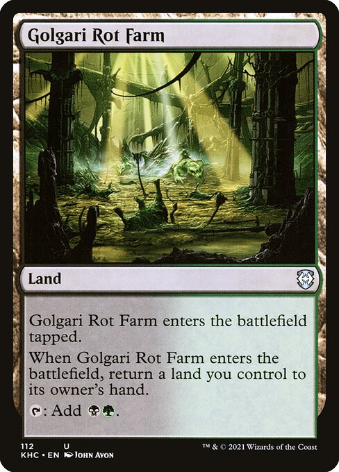 Golgari Rot Farm KHC-112 Uncommon Near Mint Englisch
