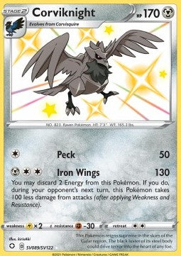 Corviknight SHF-SV89 Secret Rare Excellent Englisch