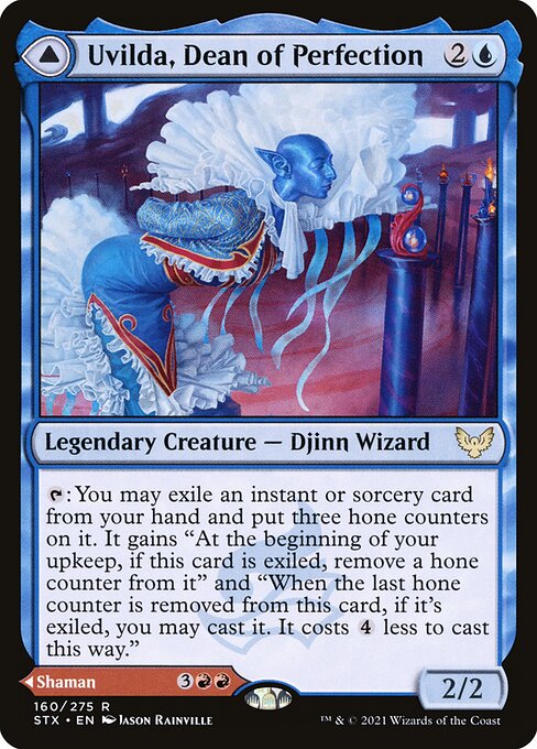 Uvilda, Dean of Perfection // Nassari, Dean of Expression STX-160 Rare Near Mint Englisch Foil