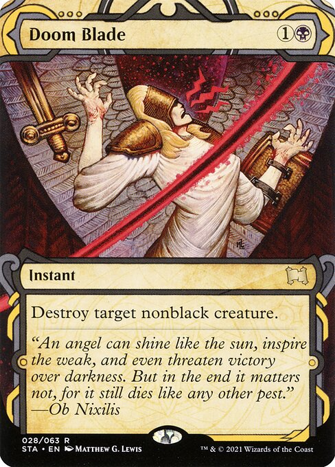 Doom Blade STA-28 Rare Near Mint Englisch Foil