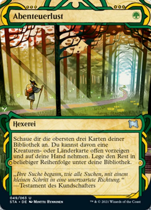 Abenteuerlust (V.1) STA-49 Uncommon Near Mint Deutsch
