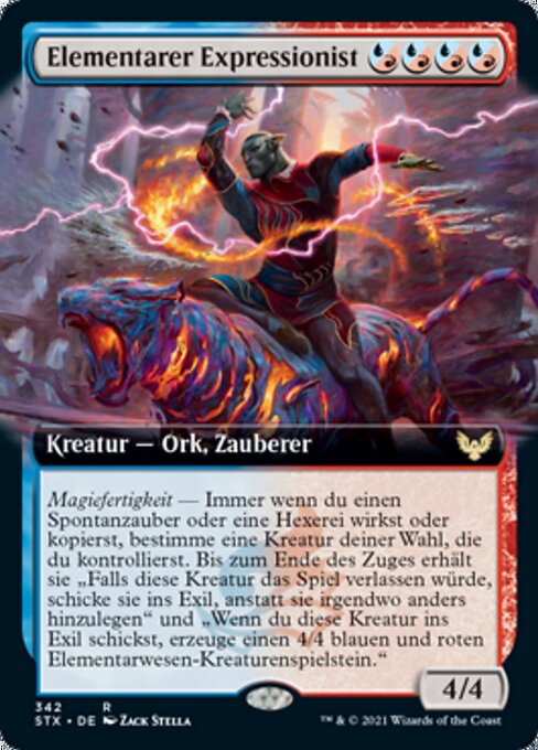Elementarer Expressionist XSTX-342 Rare Excellent Deutsch Foil