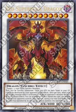 Roter Supernova-Drache GFTP-045 Ultra Rare Near Mint Deutsch 1. Auflage
