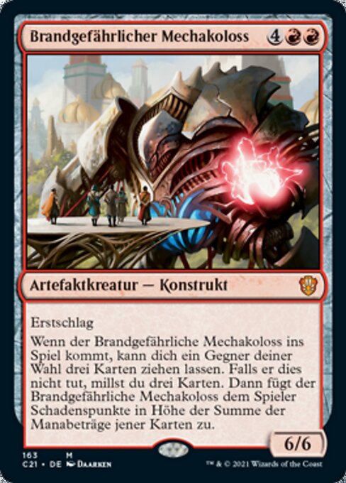 Brandgefährlicher Mechakoloss C21-163 Mythic Near Mint Deutsch