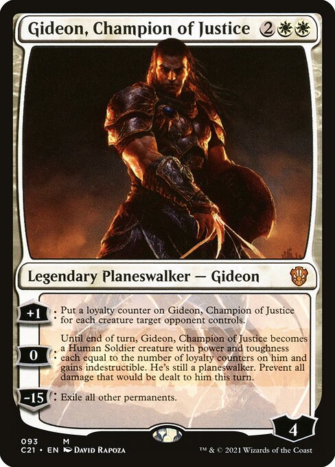 Gideon, Champion des Rechts C21-93 Mythic Near Mint Englisch