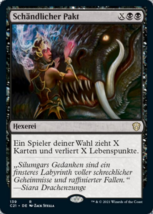Schändlicher Pakt C21-139 Rare Near Mint Deutsch