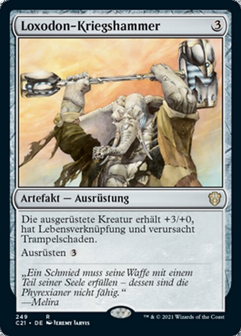 Loxodon-Kriegshammer C21-249 Rare Near Mint Deutsch