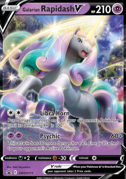 Galarian Gallopa V SWSH-111 Promo Near Mint Deutsch