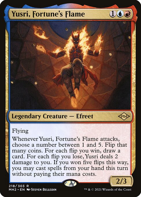 Yusri, Fortune's Flame MH2-218 Rare Near Mint Englisch Foil