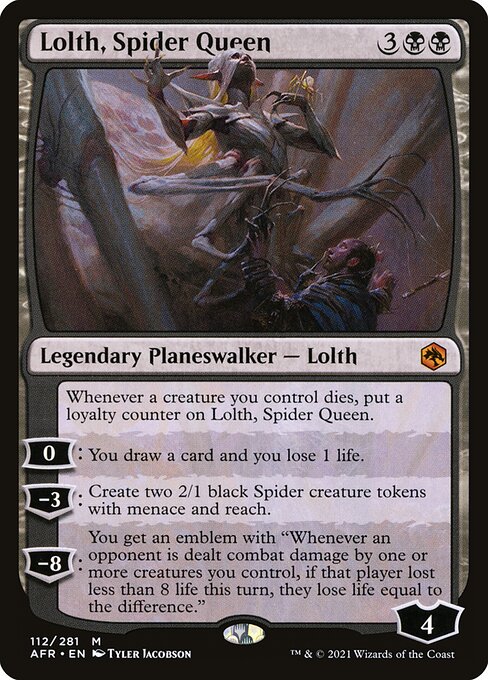 Lolth, Spider Queen AFR-112 Mythic Near Mint Englisch