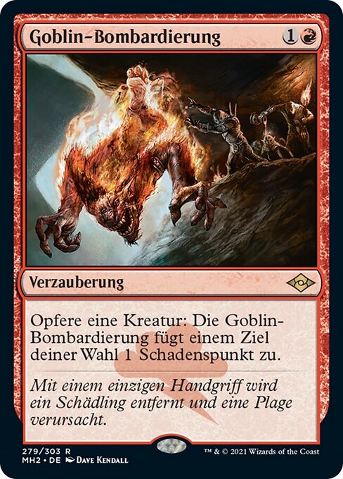 Goblin-Bombardierung (V.1) MH2-279 Rare Near Mint Deutsch