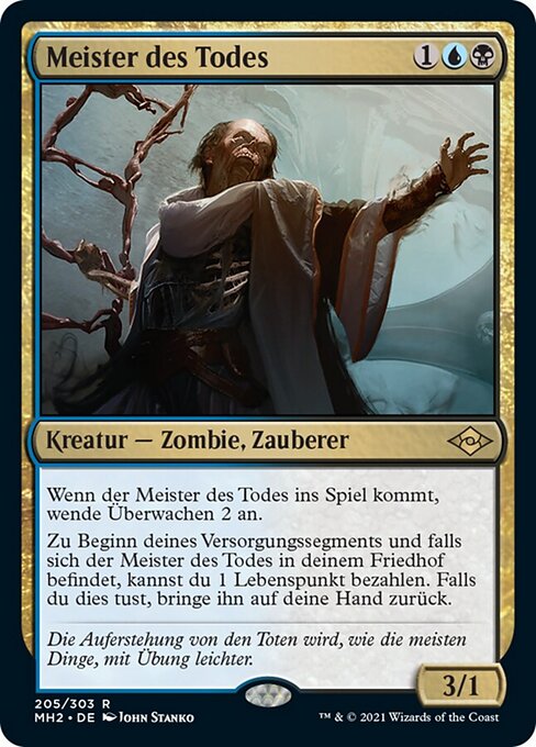 Meister des Todes MH2-205 Rare Excellent Deutsch Foil