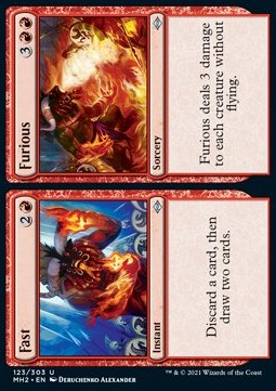 Rasend // Schnell MH2-123 Uncommon Near Mint Deutsch Foil