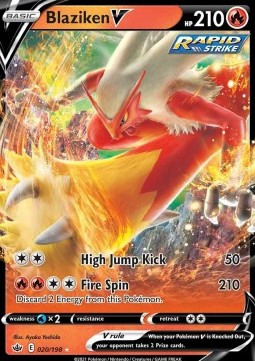 Blaziken V CRE-020 Ultra Rare Excellent Englisch