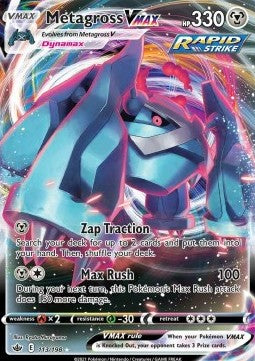 Metagross VMAX CRE-113 Ultra Rare Played Deutsch