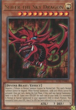 Slifer der Himmelsdrache EGS1-001 Ultra Rare Poor Deutsch 1. Auflage