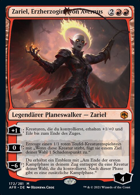 Zariel, Erzherzogin von Avernus AFR-172 Mythic Excellent Deutsch