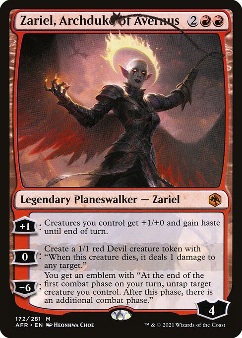 Zariel, Erzherzogin von Avernus AFR-172 Mythic Excellent Englisch