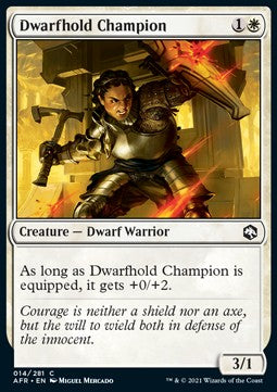 Heldin der Zwergenfeste AFR-14 Common Excellent Englisch Foil
