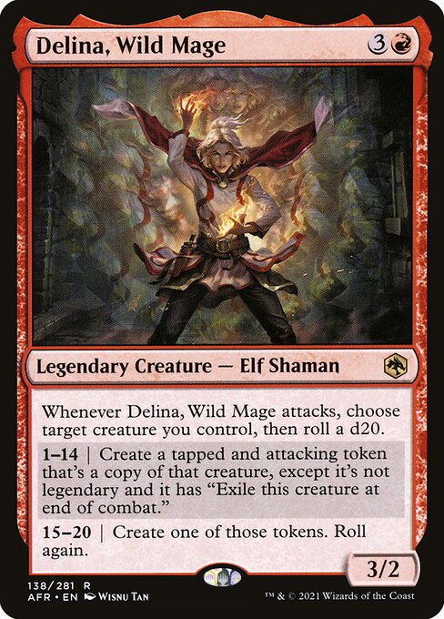 Delina, Wild Mage AFR-138 Rare Near Mint Englisch